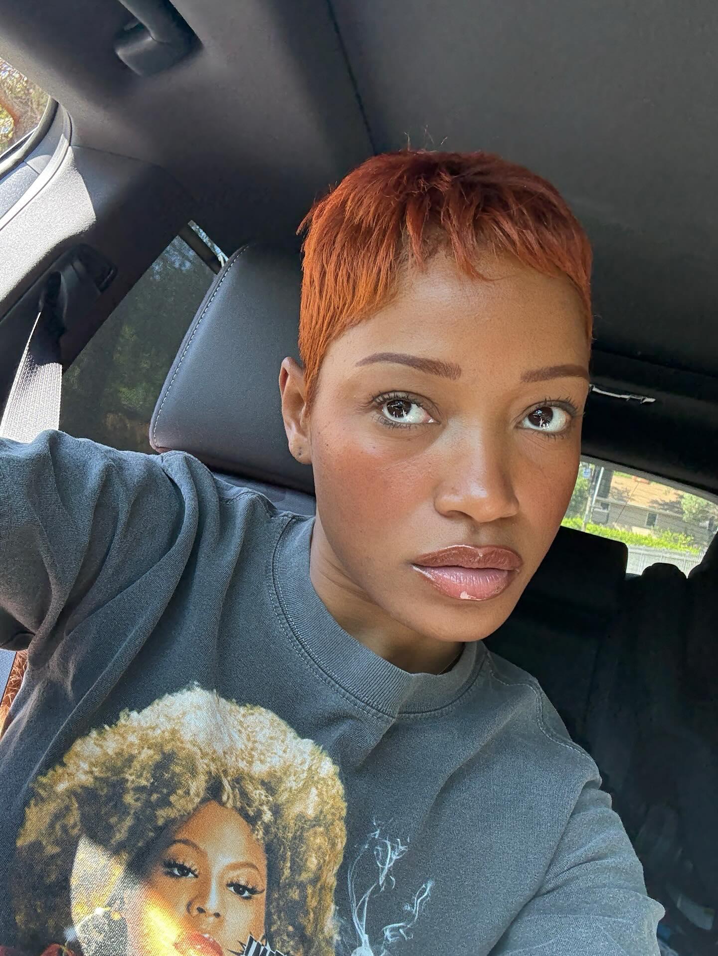 copper-Red Pixie Cut