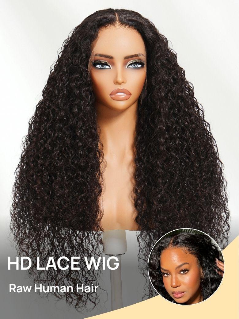Nadula 13x4 HD Lace Frontal Luxury Quality 15A Raw Human Hair Water Wave Hair Real HD Lace Wig