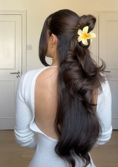 Claw Clips Hairstyles for Long Hair