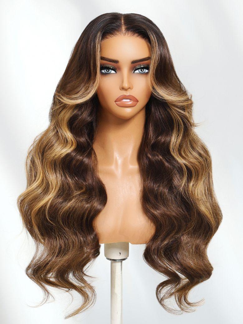Nadula 13x4 Pre everything™ Face-Framing Highlights with Natural-Looking Color Melt from Root to Tip Put On And Go Wig with Invisible Drawstring