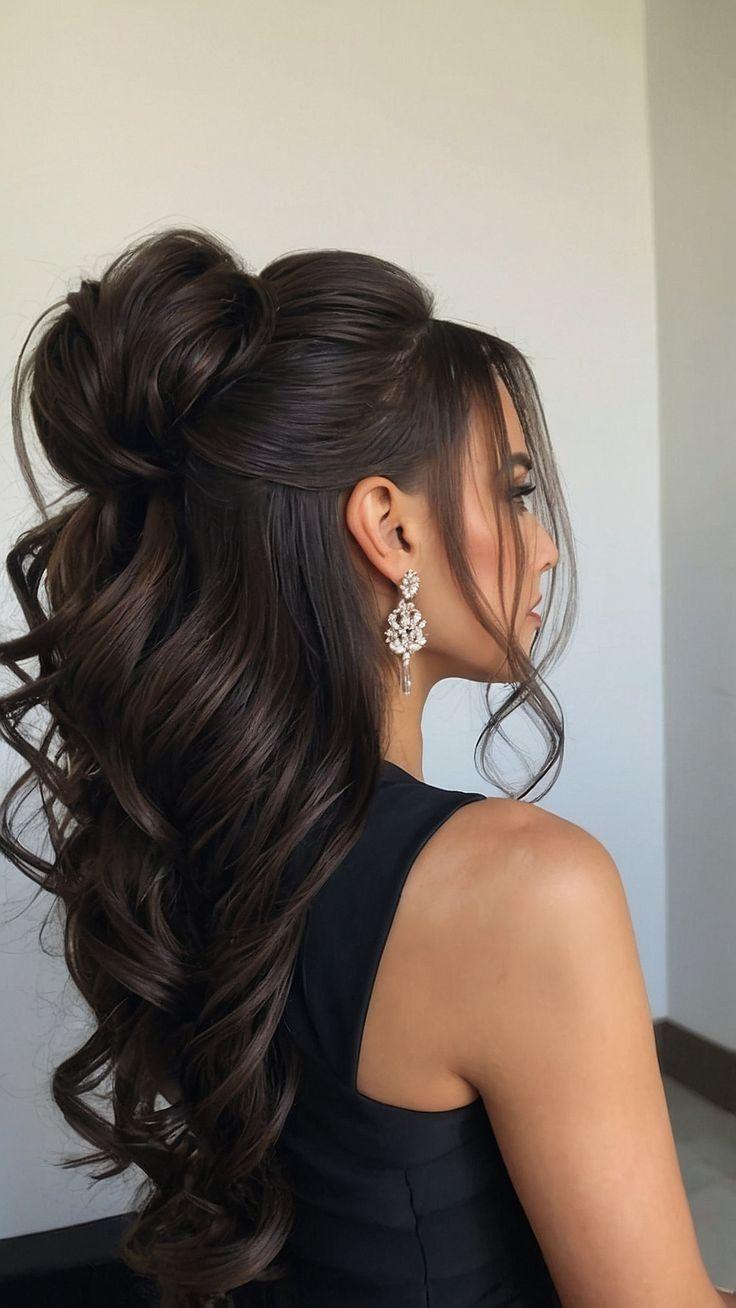 Ponytail Half-up Bun