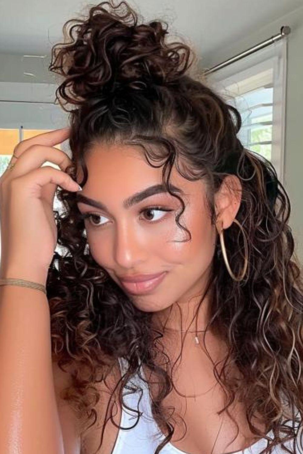 Curly Top Bun