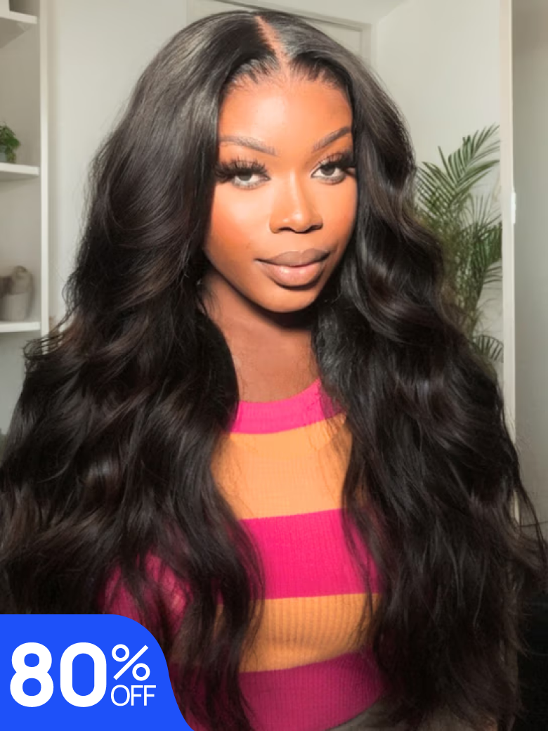Nadula Flash Sale Body Wave Wigs 7x5 And 13x4 Pre-Cut Lace Put On and Go Wig Invisible Knots Wigs
