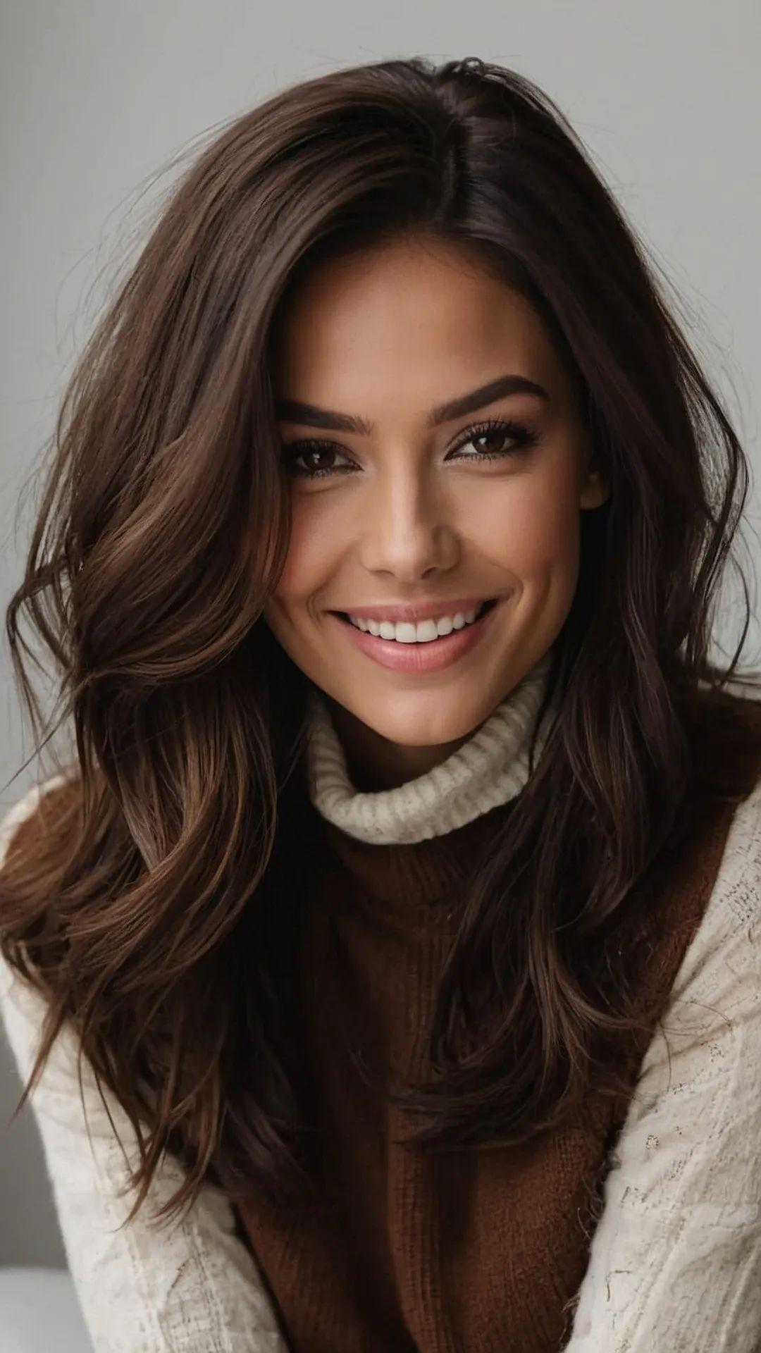 Side-Parted Bambi Brunette