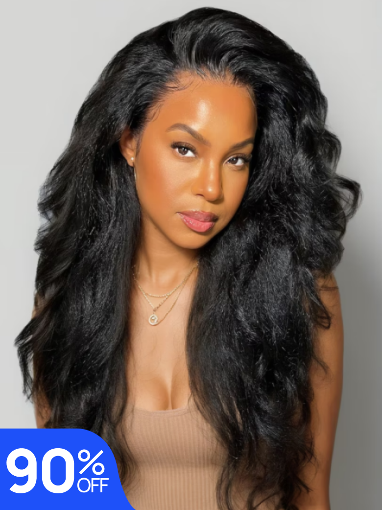 Nadula Flash Sale 4x0.75 T Part Lace Kinky Straight Hair And Kinky Curly Wig Human Hair Natural Looking