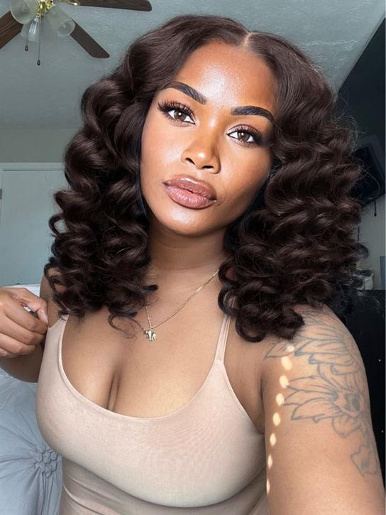 Nadula 13x4 Pre everything™  Mocha Brown Barrel Curls Wig