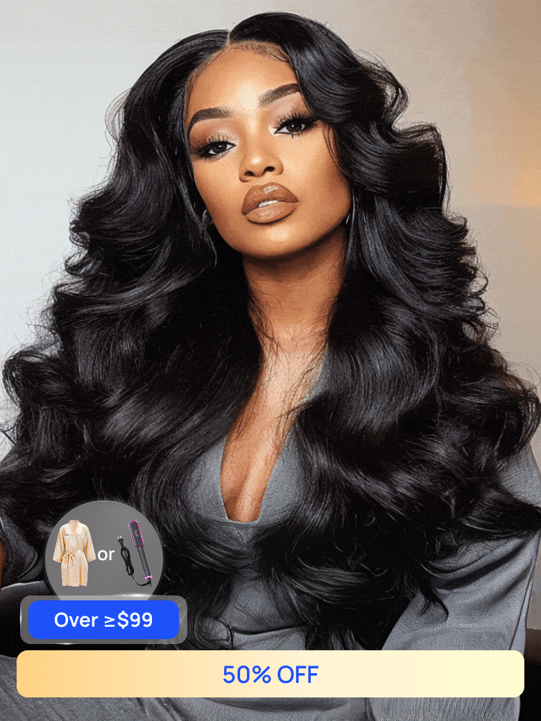 Nadula Flash Sale Body Wave 7x5 Bye Bye Knots Pre-Bleached Lace Glueless Human Hair Wigs