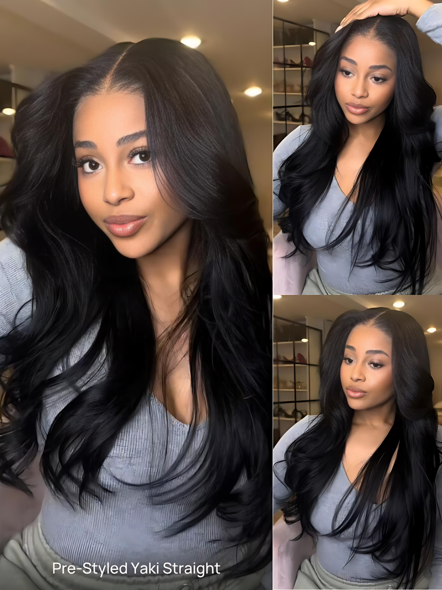 Nadula 7x5 Yaki Wavy Bye Bye Knots Wig Soft Flip