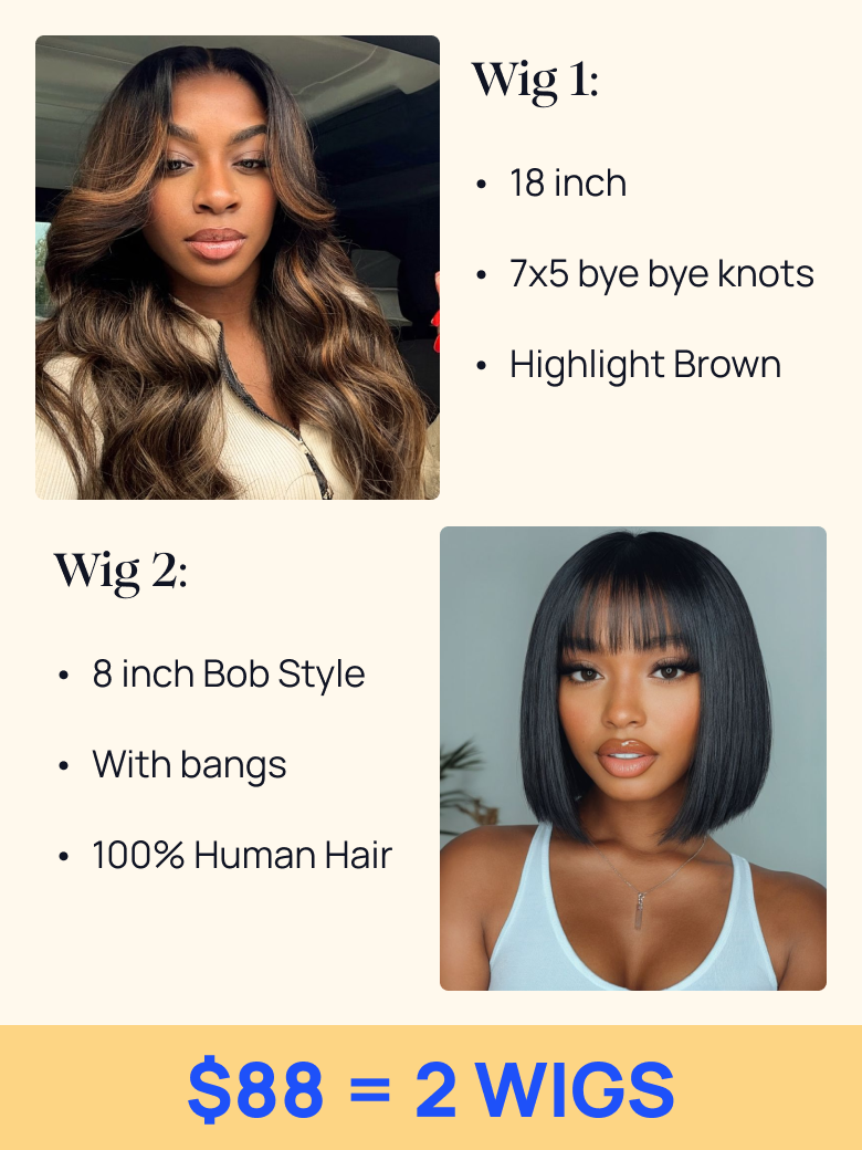 $88=2 Wigs | Nadula Flash Sale 18 Inch 7x5 Balayage