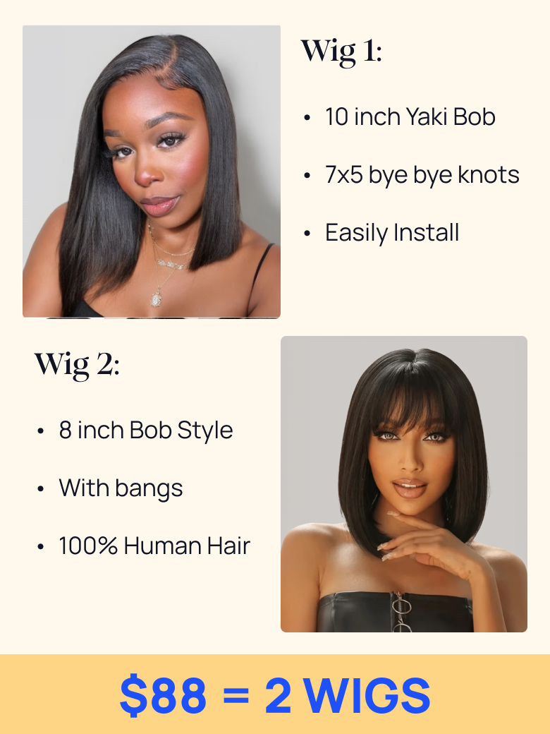$88=2 Wigs | Nadula Flash Sale 10 Inch 7x5 Byebye