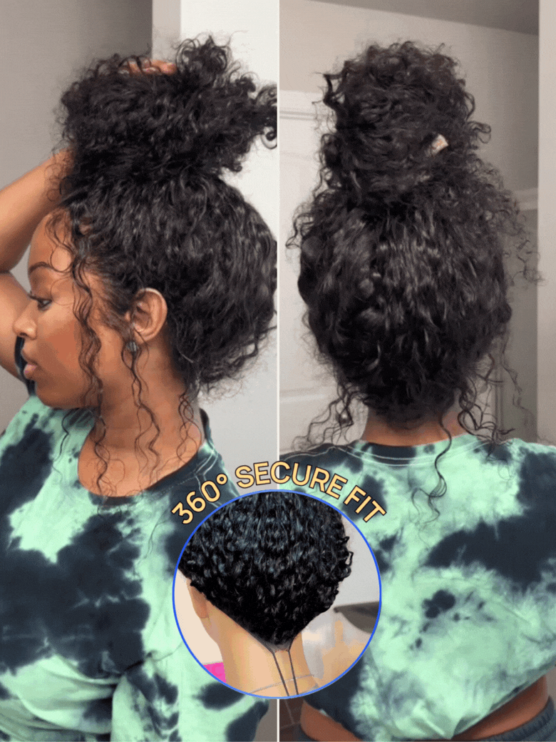 
        Nadula Bye Bye Knots Wig | 7x5 Kinky Curly Pre cut Lace Closure Human Hair Wigs     