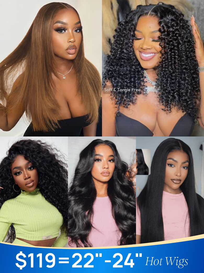 24 Inch=$119| Nadula Flash Sale Hot Wigs 7x5 Byebye Knots 13x4 Pre everything And 360 Lace Frontal Wigs Glueless Human Hair Wigs