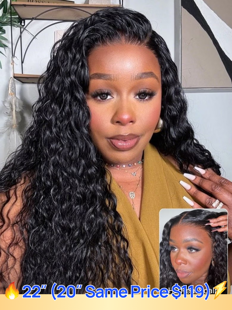 Nadula Flash Sale Water Wave Hair Wigs 7x5 Bye Bye Knots Pre-Bleached Glueless Human Hair Wigs