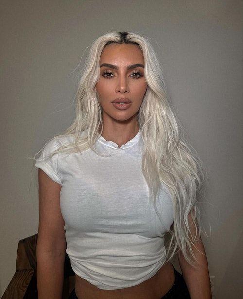 Kim Kardashian blonde hair