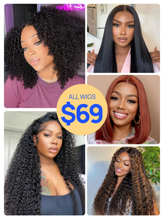 Nadula Flash Sale Auburn Reddish Brown Glueless Bob Wig Put On and Go Natural Hairline Wigs
