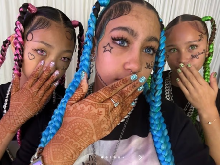 North West Blue Braids