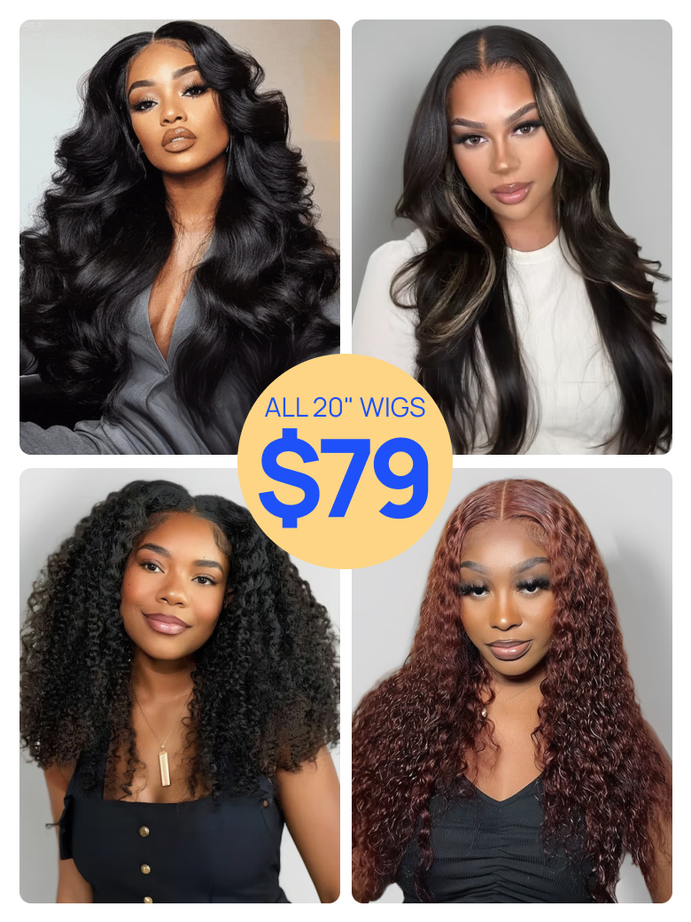 【All Wigs $79】Nadula All Wigs $79 Lace Frontal Wig 7X5 Inch Lace Closure and U Part Wig