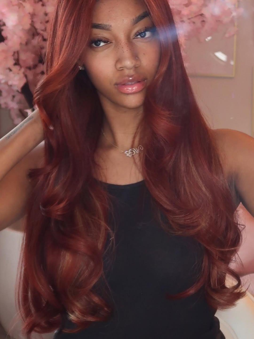 Angel Reese reddish brown hair