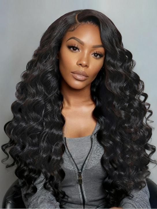 Nadula 13x4 Yaki Straight Blowout Curl Natural Blowout Wave Ocean Wave Put On And Go Glueless Wig with Drawstring