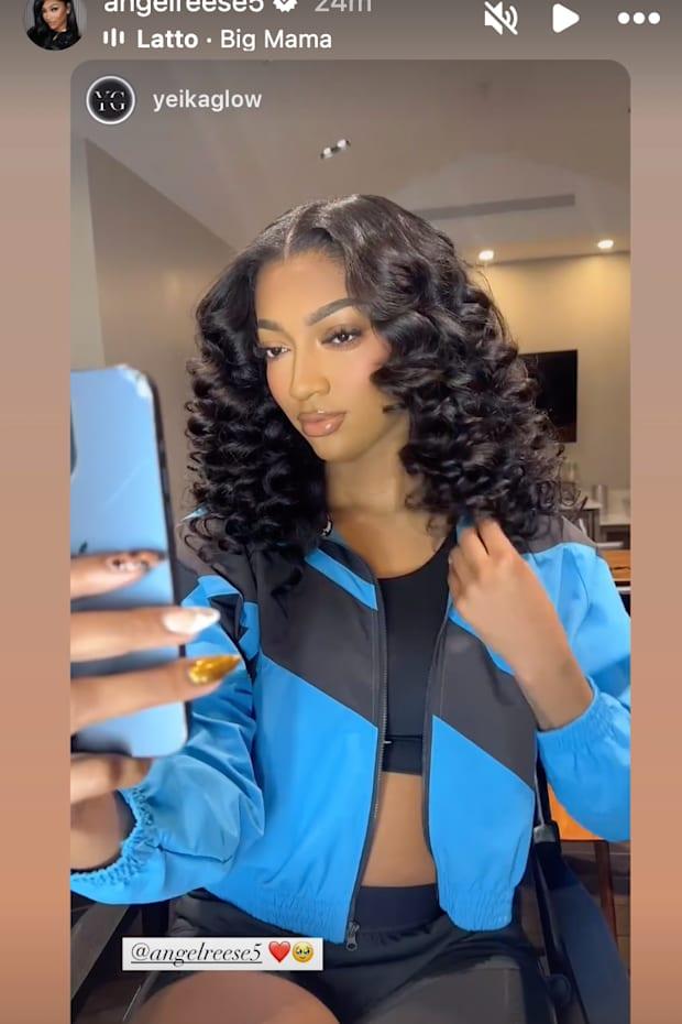 Angel Reese black curls