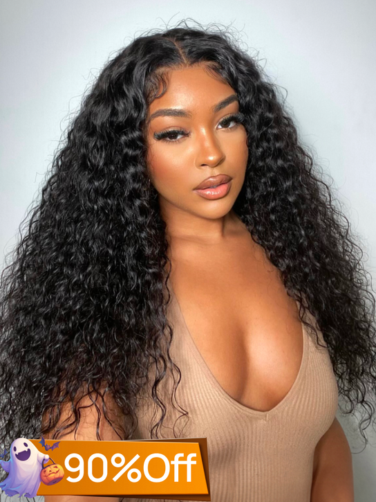 Nadula Flash Sale Water Wave Headband Wig And 7x5 Byebye Knots Lace Closure Glueless Human Hair Wigs Put On And Go