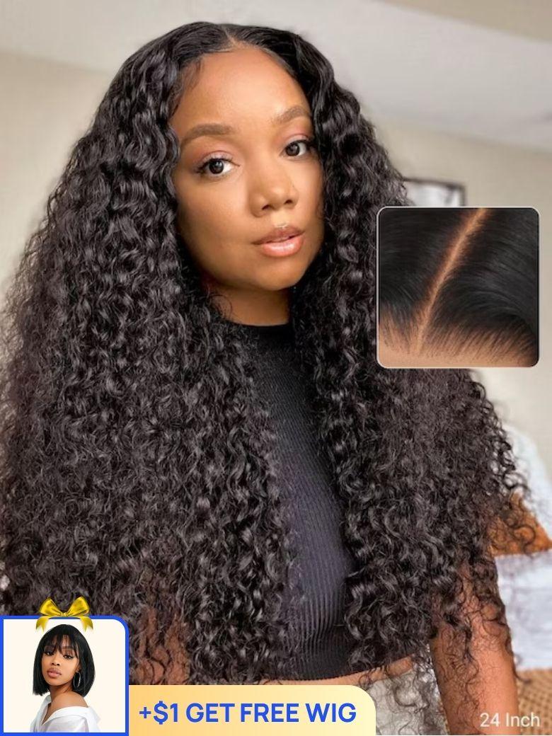 $1 Get Second Wig | Nadula Flash Sale 7x5 Bye Bye Knots Wig Invisible Knots Water Wave Glueless Human Hair Wigs