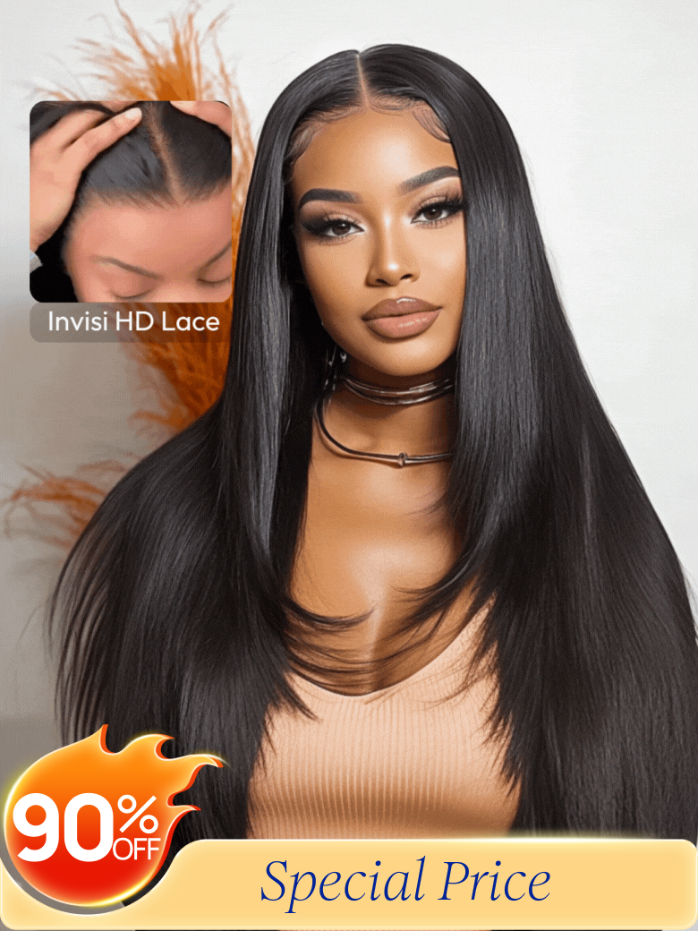 Nadula Flash Sale 13x4 Pre everyting Straight Hair Layer Cut Put On And Go Human Hair with Drawstring