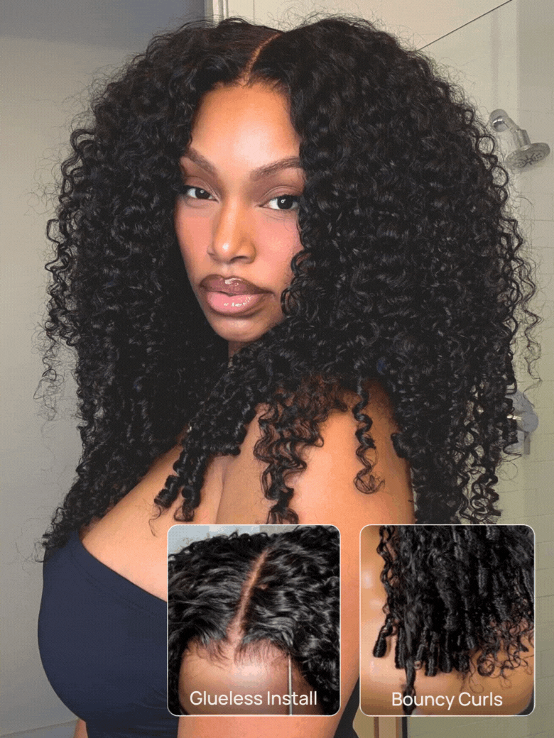 Nadula 7x5 Bye Bye Knots Kinky Curly Wig with Curly