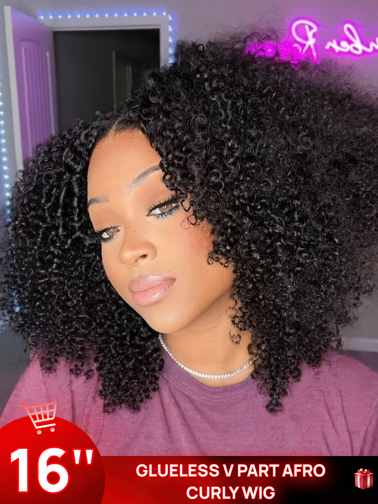 Nadula Black Friday Flash Sale $59 Get 16 Inch Wig Limited Stock Lace Frontal Wig HD Lace V Part Wig