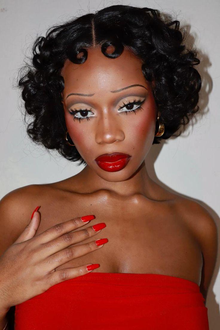 Betty Boop Black Hairstyle