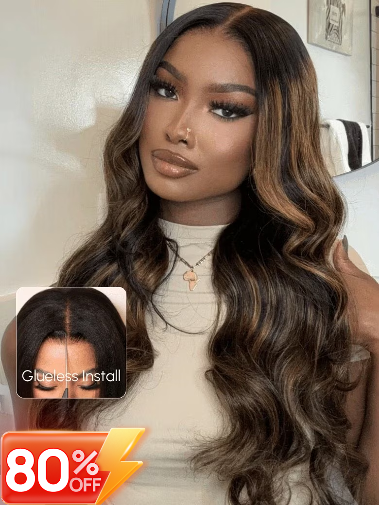 Nadula Flash Sale Highlight Balayage Body Wave Lace Front Shadow