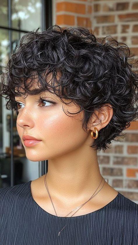 Curly Tinkerbell Cut