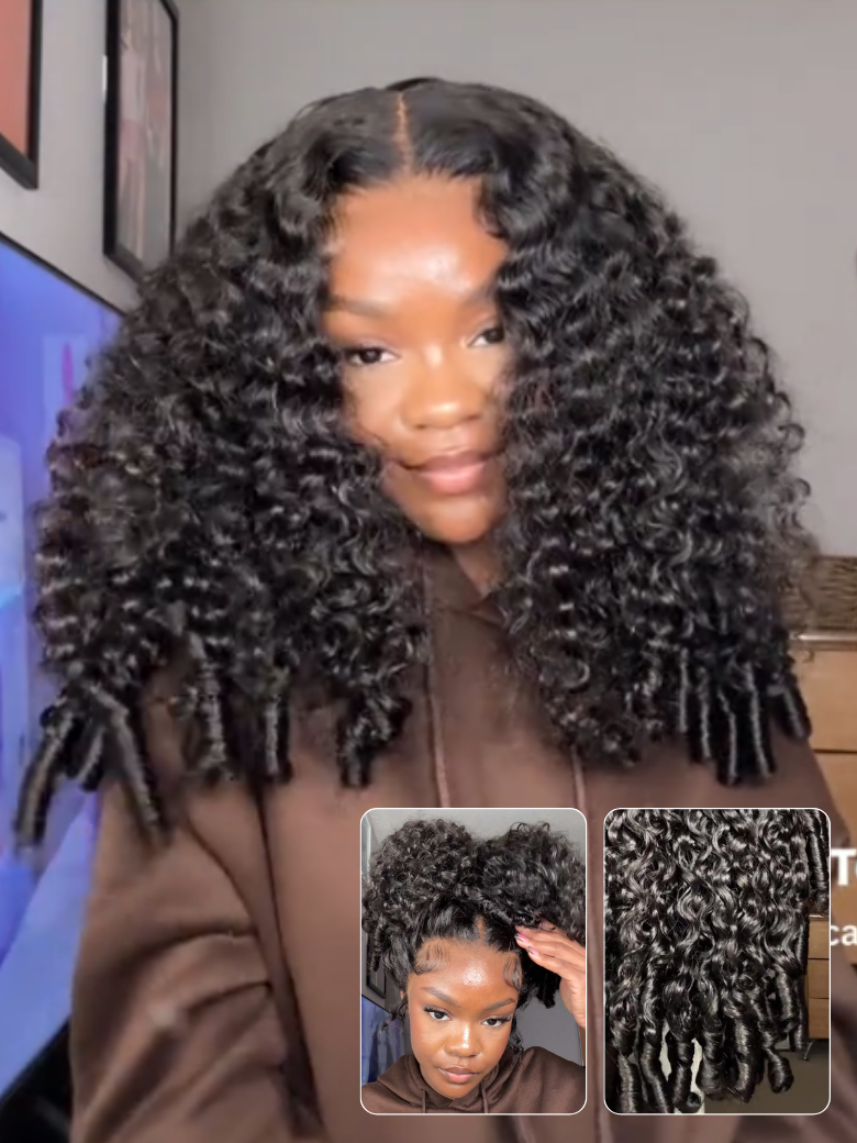 Nadula 7x5 and 13x4 Burmese Curly Wig With Finger Coil2