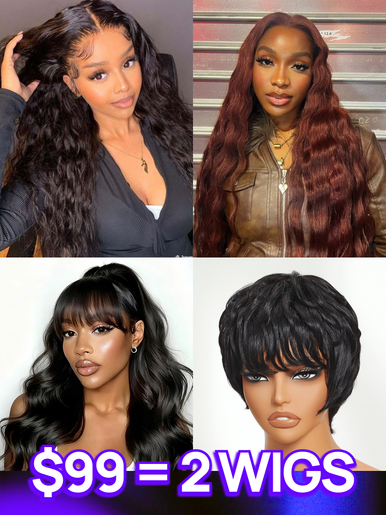 BOGO Free | Nadula Flash Sale 7x5 And 13x4 Invisible Knots Glueless Put On And Go Wigs
