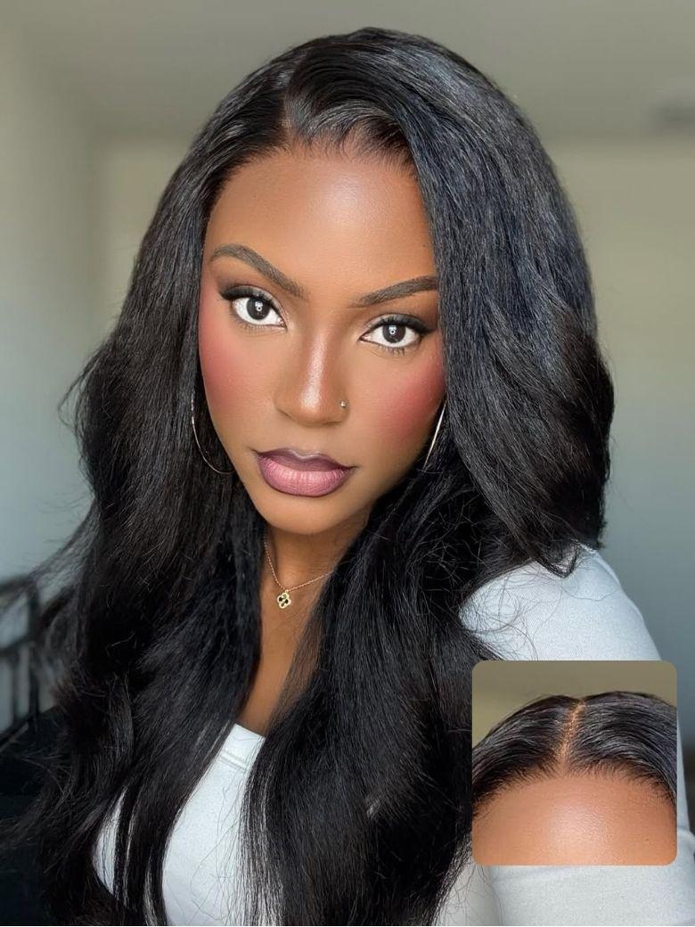 Nadula 7x5 Yaki Wavy Bye Bye Knots Wig Soft Flip