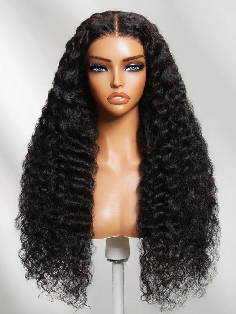 Nadula 13x4 Invisible Knots Crimped Curls Z-Shape Wave Pattern Fluffy High-volume Look Put On And Go Glueless Wig