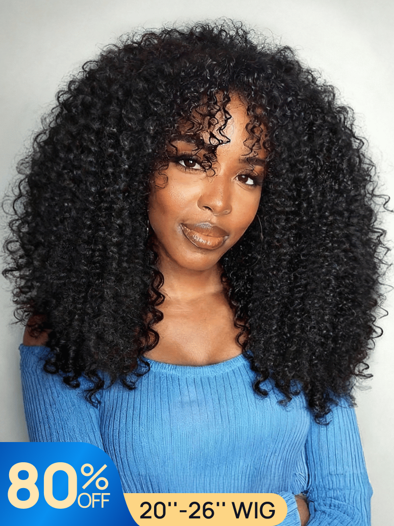 Nadula Flash Sale Kinky Curly Wigs 2x4 Minimal Lace 3/4
