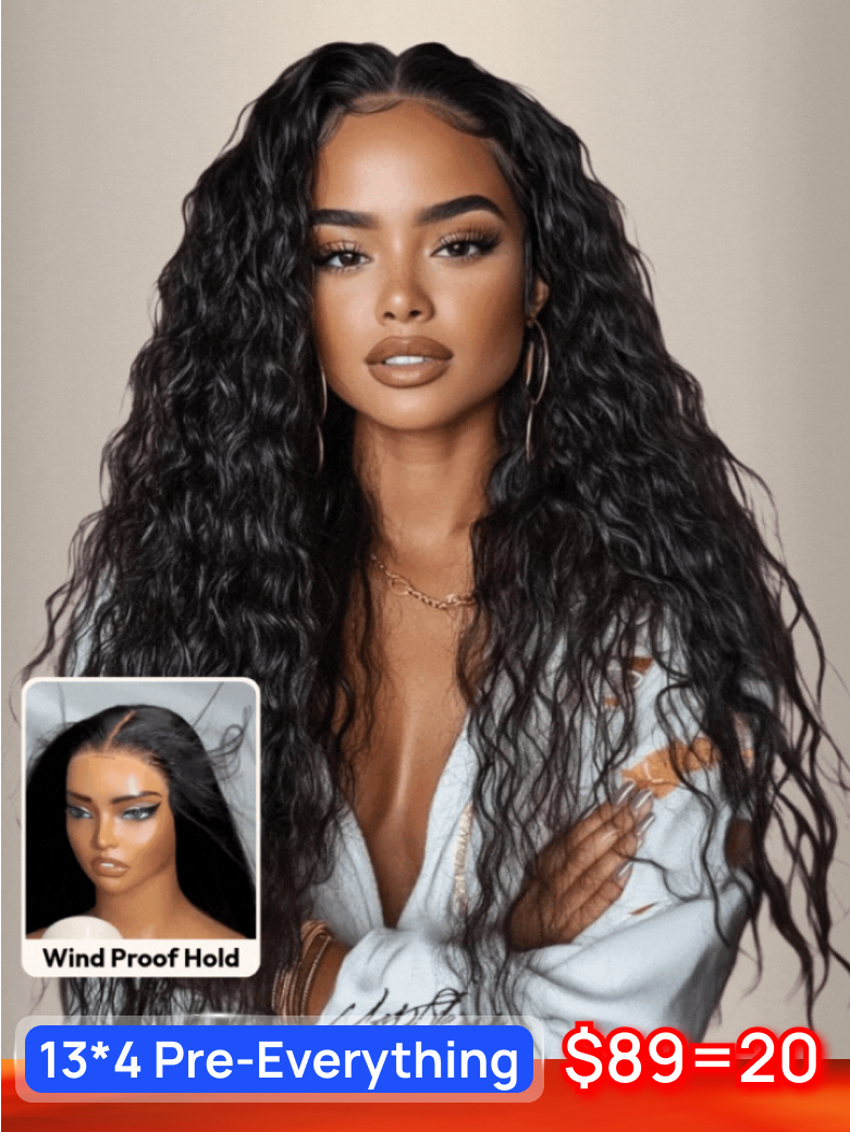 Nadula 13x4 Pre everything™ Breezy Wave Soft Loose Wave Hair Ear To Ear Lace Front Put on and Go Wig with Drawstring