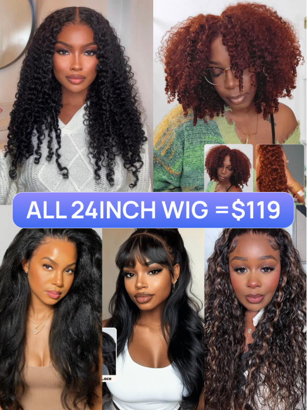All 24Inch Wig = $119 | Nadula Flash Sale 13x4 And 7x5 Put On And Go Glueless Human Hair Wigs