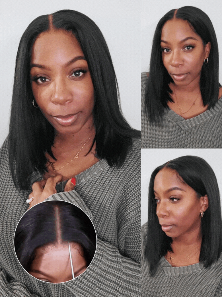 Nadula Bye Bye Knots Yaki Straight Bob Wig 7x5 Pre-Bleached2