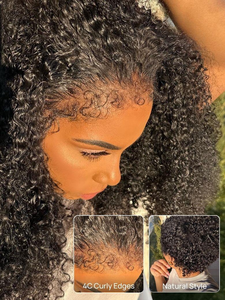 Nadula Bye Bye Knots Wig | 7x5 Kinky Curly Pre cut Lace Closure Human Hair Wigs