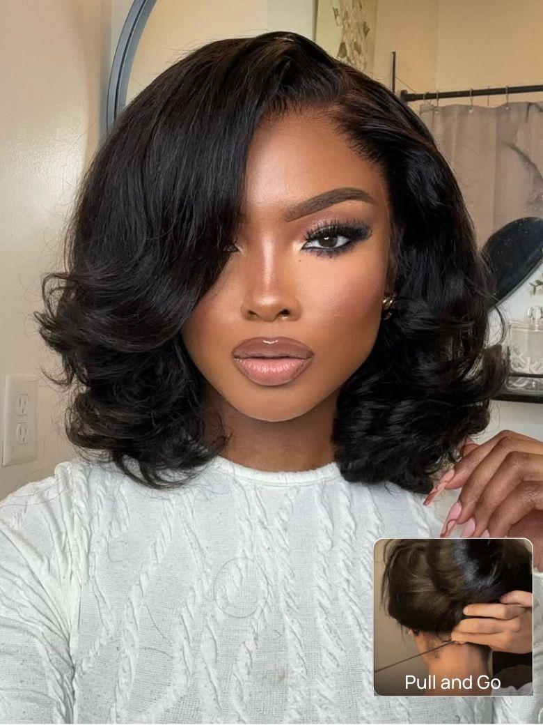 Perruque Courte Femme Blanche – Modèle Dana, Synthétique, Lisse – Neuf Avec étiquettes