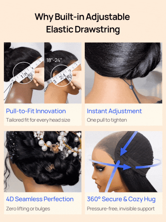 drawstring wig