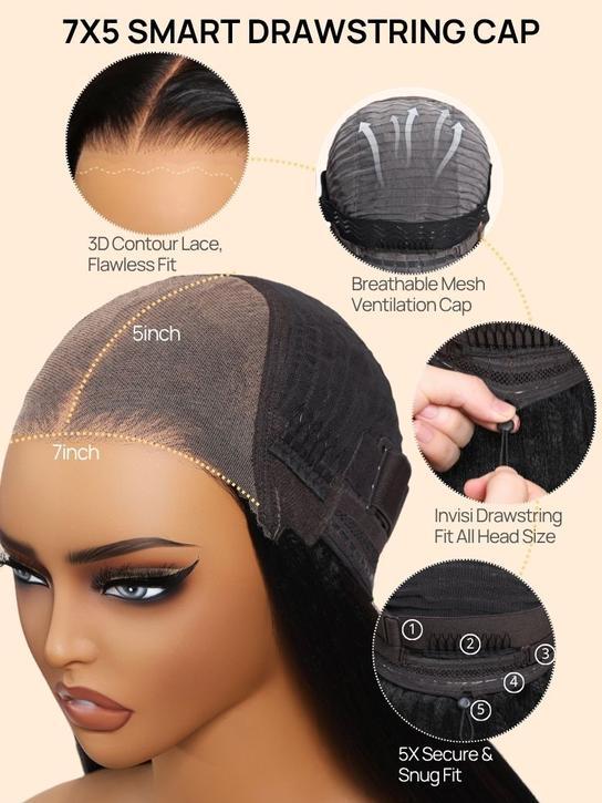 7x5 bye bye knots wig