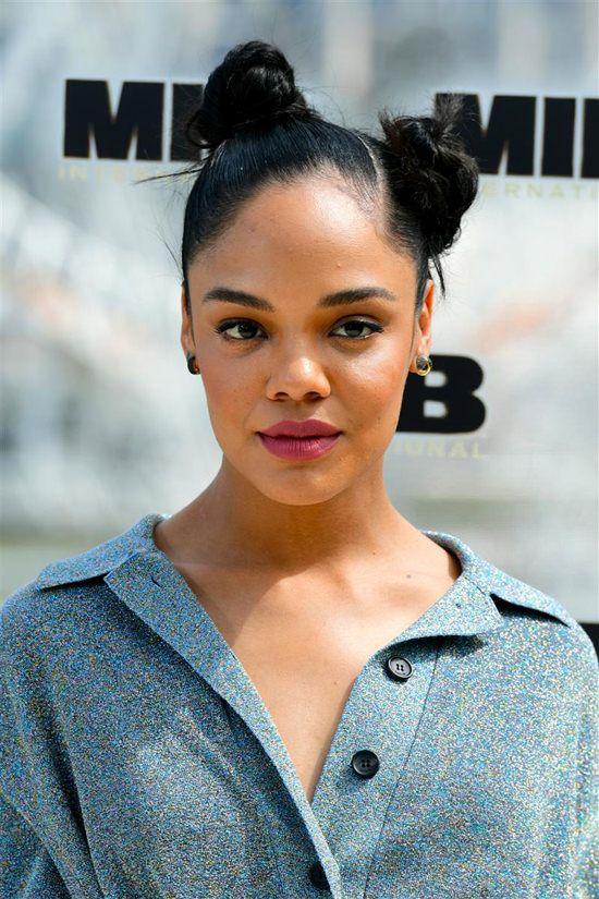 Tessa Thompson double buns