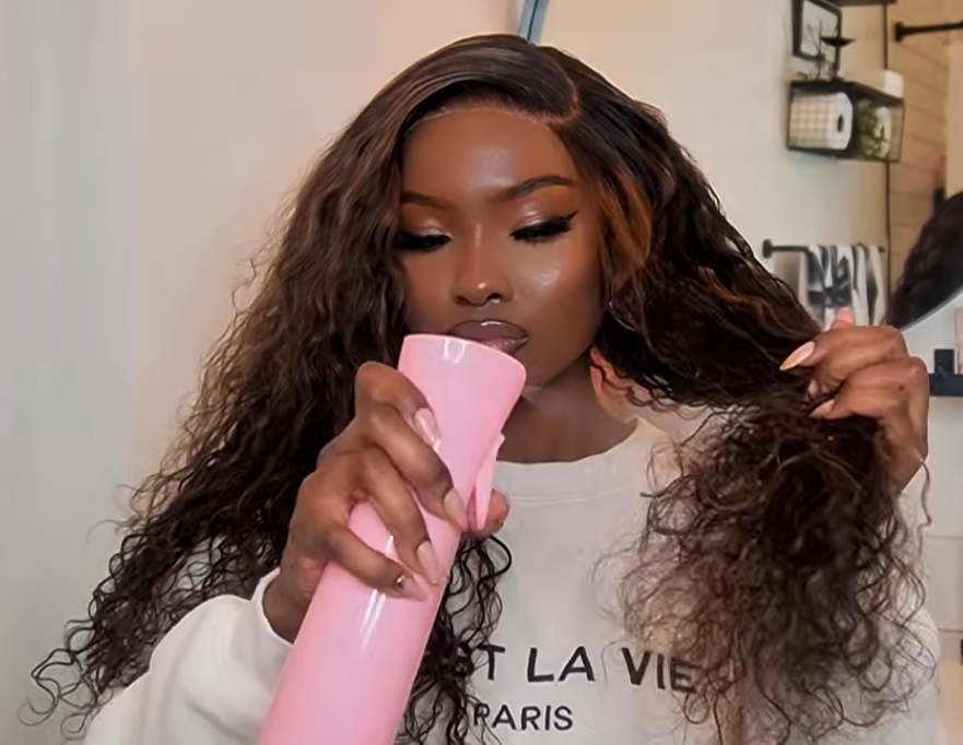 Dampen the Hair to Define Curls