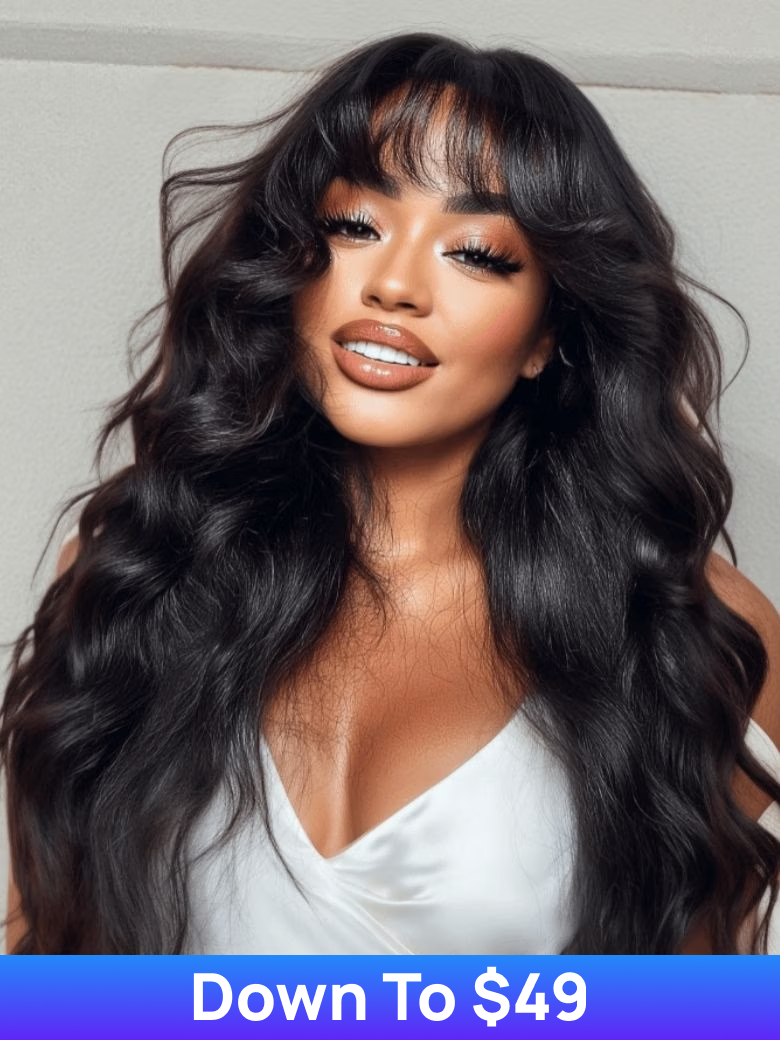$100 OFF | Nadula Flash Sale Bob Wig & Yaki Straight With Bangs 150% Density Virgin Remy Hair Glueless Wig
