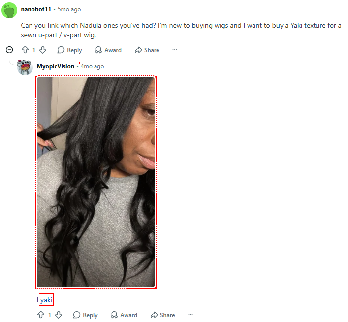 nadula yaki wig review on reddit
