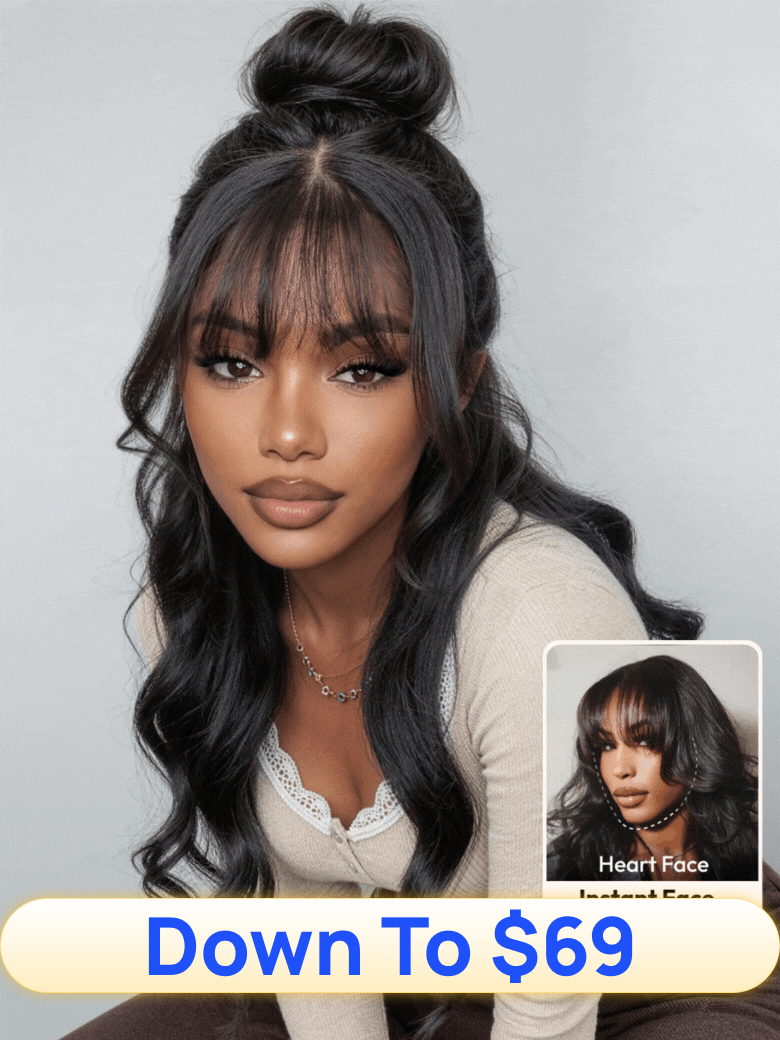 Down To $69 | Nadula Flash Sale Yaki Straight With Bangs 150% Density Virgin Remy Hair Glueless Wig