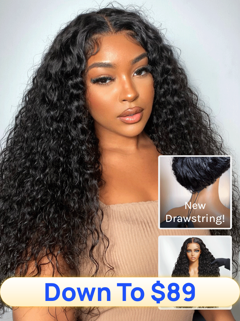 Down to $89 | Nadula Flash Sale 13x6 Bye Bye Knots Pre Cut Lace Water Wave Put On and Go Human Hair Wigs